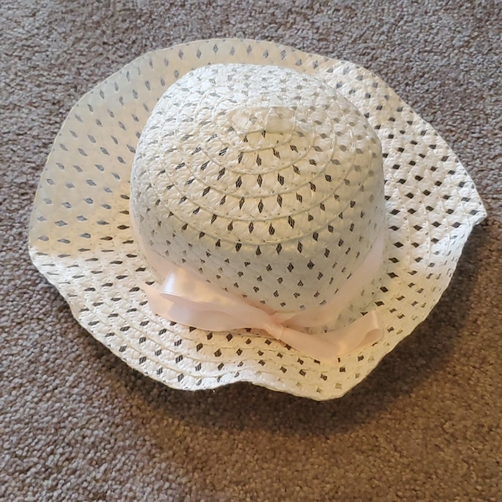 white hat for Easter or family photos
